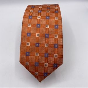 John Sparks Orange and Blue Tie